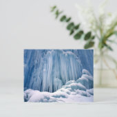 Carte Postale Scène d'hiver, Cascade gelée en Haute Jura (Debout devant)