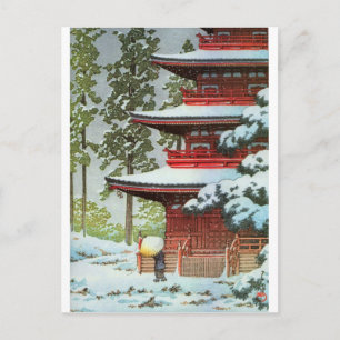 Carte Postale Scène d'hiver de Hasui Kawase