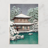 Carte Postale Scène d'hiver de Hasui Kawase (Devant)
