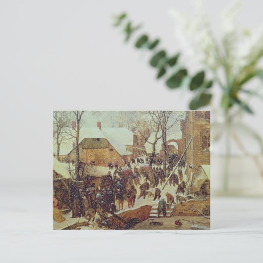 Carte Postale Scène d'hiver, XVIème siècle (Debout devant)