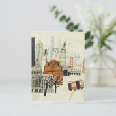 Carte Postale Scène Doodle San Francisco (Debout devant)