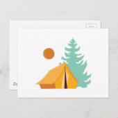 Carte Postale Scène du camp (Devant / Derrière)