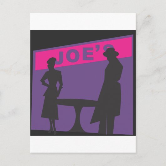 Carte Postale Scène du film Noir (Devant)