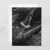 Carte Postale Scène du "Rime de l'ancien marin" (Devant / Derrière)