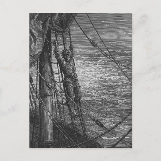 Carte Postale Scène du "Rime de l'ancien marin" (Devant)