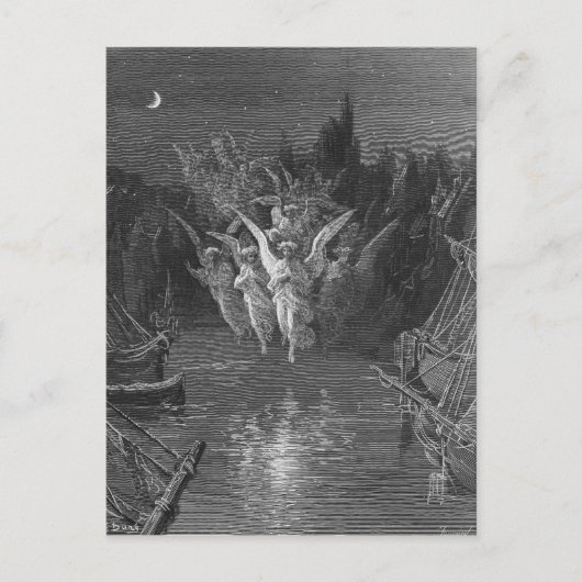 Carte Postale Scène du "Rime de l'ancien marin" (Devant)