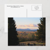 Carte Postale Scène du Vermont (Devant / Derrière)