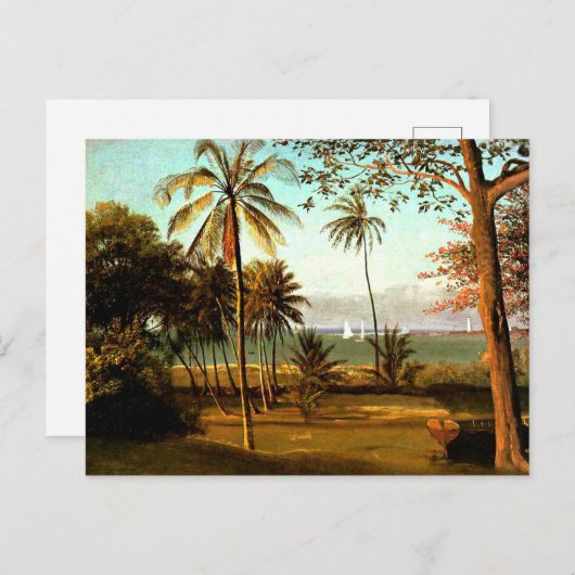 Carte Postale Scène en Floride par Albert Bierstadt (Devant / Derrière)