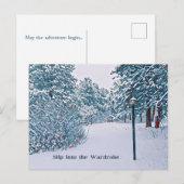 Carte Postale Scène enneigée (Devant / Derrière)
