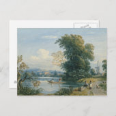 Carte Postale Scène fluviale (Devant / Derrière)