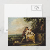 Carte Postale Scène Galante, 1774 (Devant / Derrière)