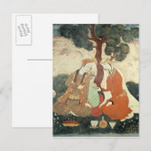 Carte Postale Scène galante de l'ère de Shah Abbas I (Devant / Derrière)