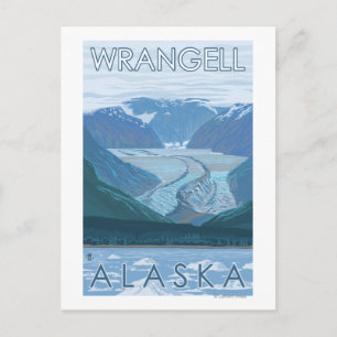 Carte Postale Scène glaciaire - Wrangell, Alaska