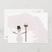 Carte Postale Scène hivernale (Devant / Derrière)