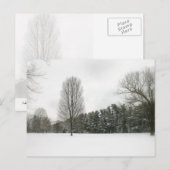 Carte Postale Scène hivernale (Devant / Derrière)