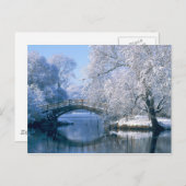 Carte Postale Scène hivernale (Devant / Derrière)