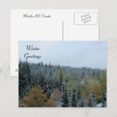 Carte Postale Scène hivernale à Whistler, C.-B. (Devant / Derrière)