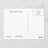 Carte Postale Scène hivernale à Whistler, C.-B. (Dos)