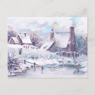 Carte Postale Scène hivernale charmante