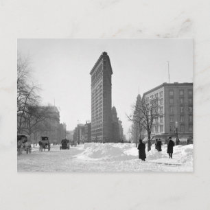 Carte Postale Scène hivernale du Flatiron Building, 1905