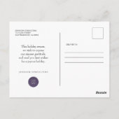 Carte Postale Scène hivernale moderne | Salutations (Dos)