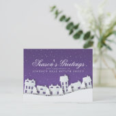 Carte Postale Scène hivernale moderne | Salutations de la saison (Debout devant)