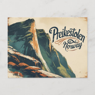 Carte Postale Scène intemporelle de Preikestolen