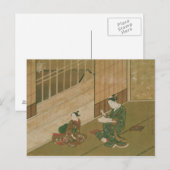 Carte Postale Scène intérieure, vers 1730 (Devant / Derrière)