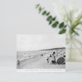Carte Postale Scène Lake Michigan Beach dans les années 1940 (Debout devant)