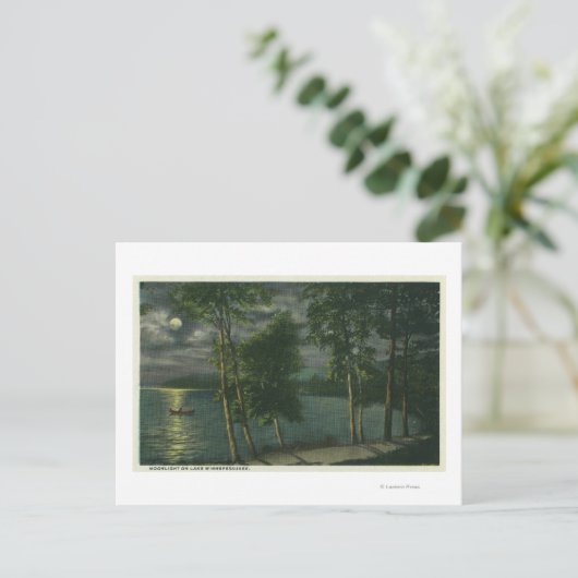 Carte Postale Scène Lune sur le lac (Debout devant)