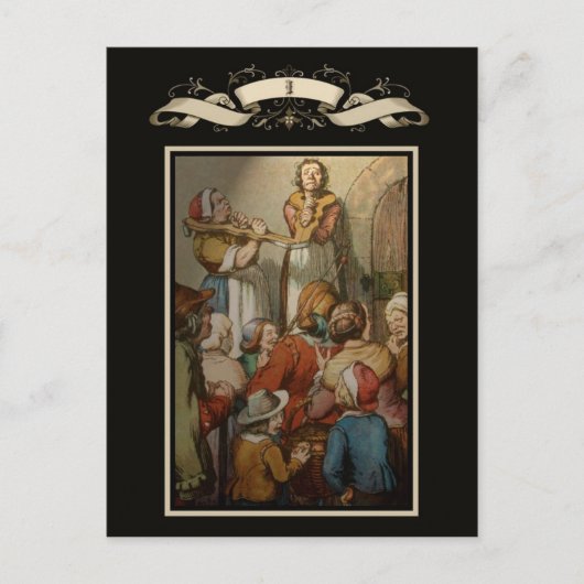 Carte Postale Scène médiévale (Devant)