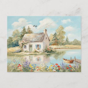 Carte Postale Scène naturelle du lac de Garden House