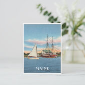 Carte Postale Scène naturelle Vintage du Maine (Debout devant)