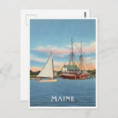 Carte Postale Scène naturelle Vintage du Maine (Devant / Derrière)