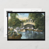 Carte Postale Scène nautique, Belle Isle, Detroit Vintage (Devant / Derrière)