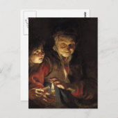 Carte Postale Scène nocturne (Devant / Derrière)