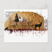 Carte Postale Scène nocturne d'automne (Devant)