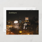 Carte Postale Scène nocturne de Guadalajara (Devant / Derrière)
