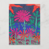 Carte Postale Scène nocturne du Jardin Flower (Devant)