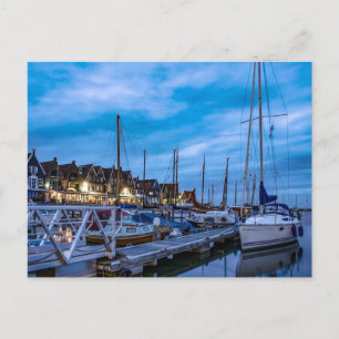 Carte Postale Scène nocturne traditionnelle de la ville de pêche