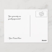 Carte Postale Scène parisienne noir et blanc Merci (Dos)