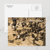 Carte Postale Scène parisienne typique (Devant / Derrière)