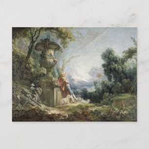 Carte Postale Scène pastorale, ou Jeune berger dans un paysage