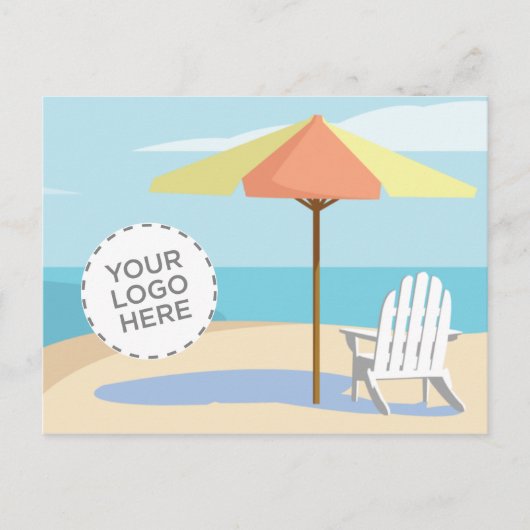 Carte Postale Scène Plage (Devant)