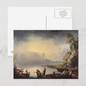 Carte Postale Scène portuaire (Devant / Derrière)