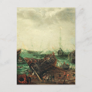 Carte Postale Scène portuaire par Adam Willaerts