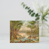 Carte Postale Scène préhistorique Antique Imprimer (Debout devant)