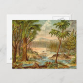 Carte Postale Scène préhistorique Antique Imprimer (Devant / Derrière)