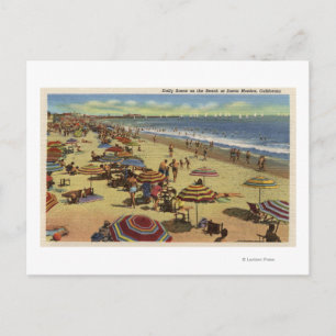 Carte Postale Scène quotidienne sur la plage