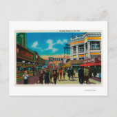 Carte Postale Scène quotidienne sur le Pike, Long Beach (Devant)